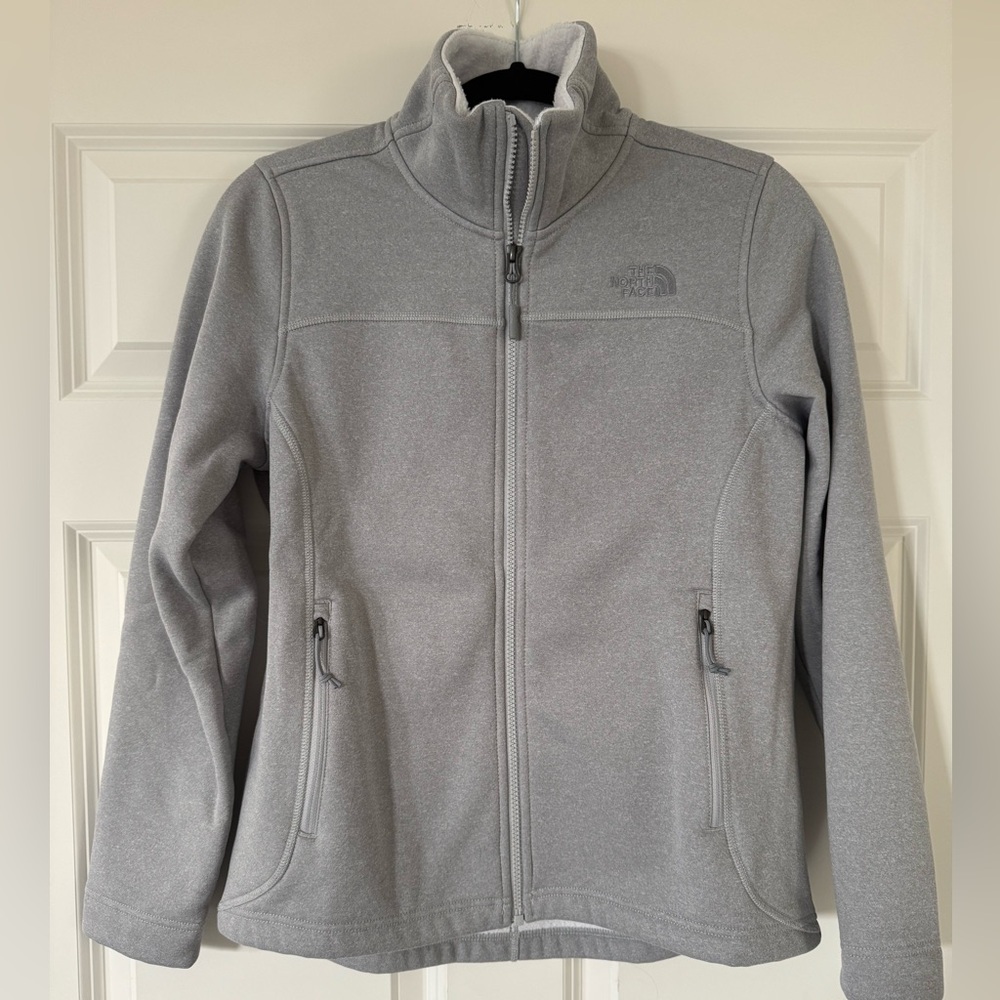 The North Face Gray Fleece-Lined Full Zip Jacket